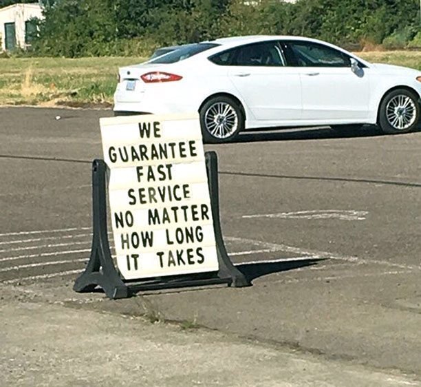 Time is relative. #FunnySigns