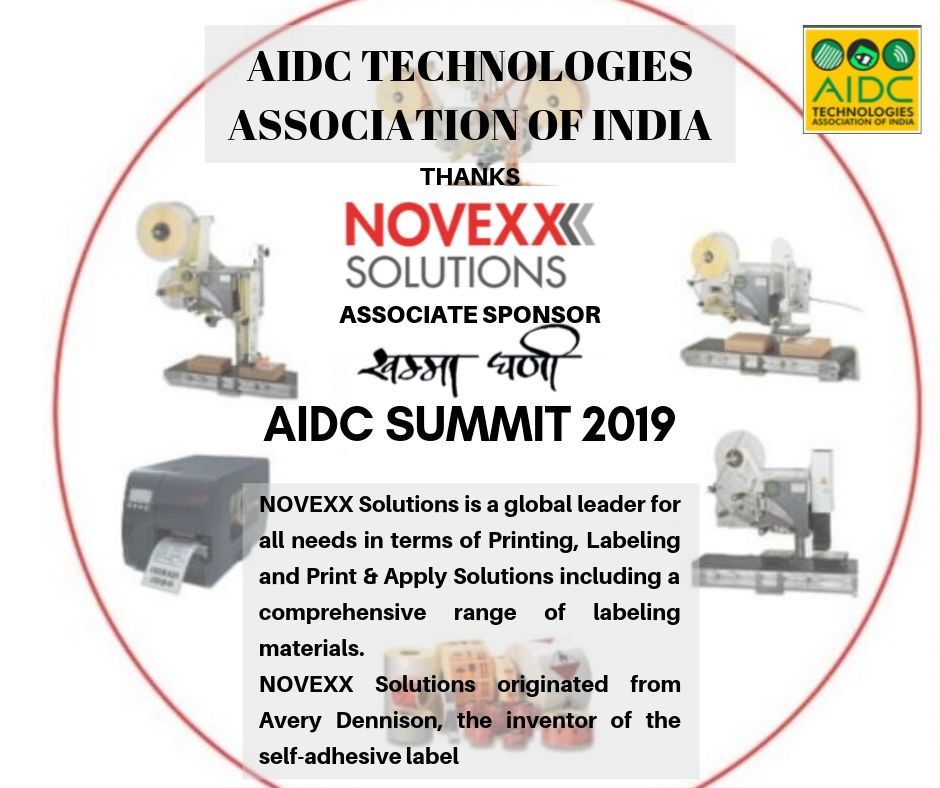 AIDCTech's tweet photo. We are glad to have Novexx Solutions as our Associate Sponsor for AIDC SUMMIT 2019

Share it with your peers!!

#TechMeThere #AIDCTech #AIDCSummit2019 #JWMarriott #Jaipur #Sponsor #Technology #NovexxSolutions https://t.co/15k24UnERW