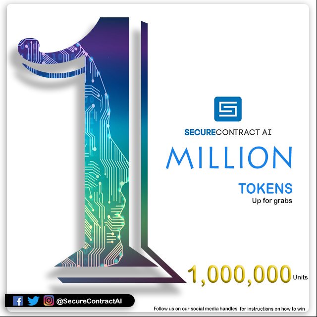 securecontract's tweet image. Secure Contract AI will be giving away 1 million units of our token to lucky users.
We will be announcing the procedure soon, like comment and retweet our post.
#giveaway #cryptocurrencies #ieo #trending #securecontractai