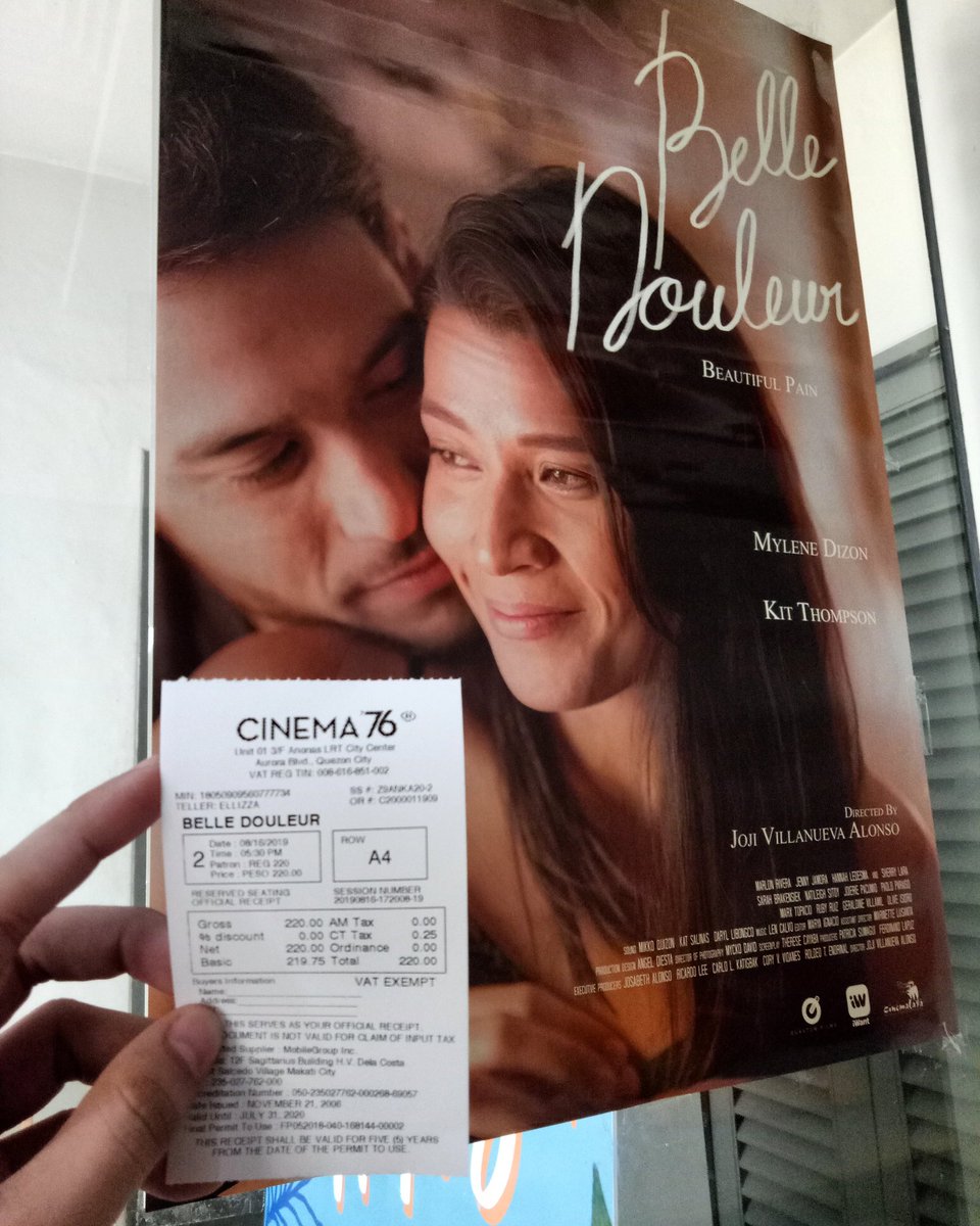 dragonboizii's tweet photo. Ending my day off with a good movie, Belle Douleur! It was indeed a beautiful pain! 👌thank u liz @MissMyleneDizon and josh @kitthompsonofc for the lesson you've taught us in the scene! #artoflettinggo #selflove #cinemalaya2019 #belledouleur https://t.co/UpDqGHlLGw