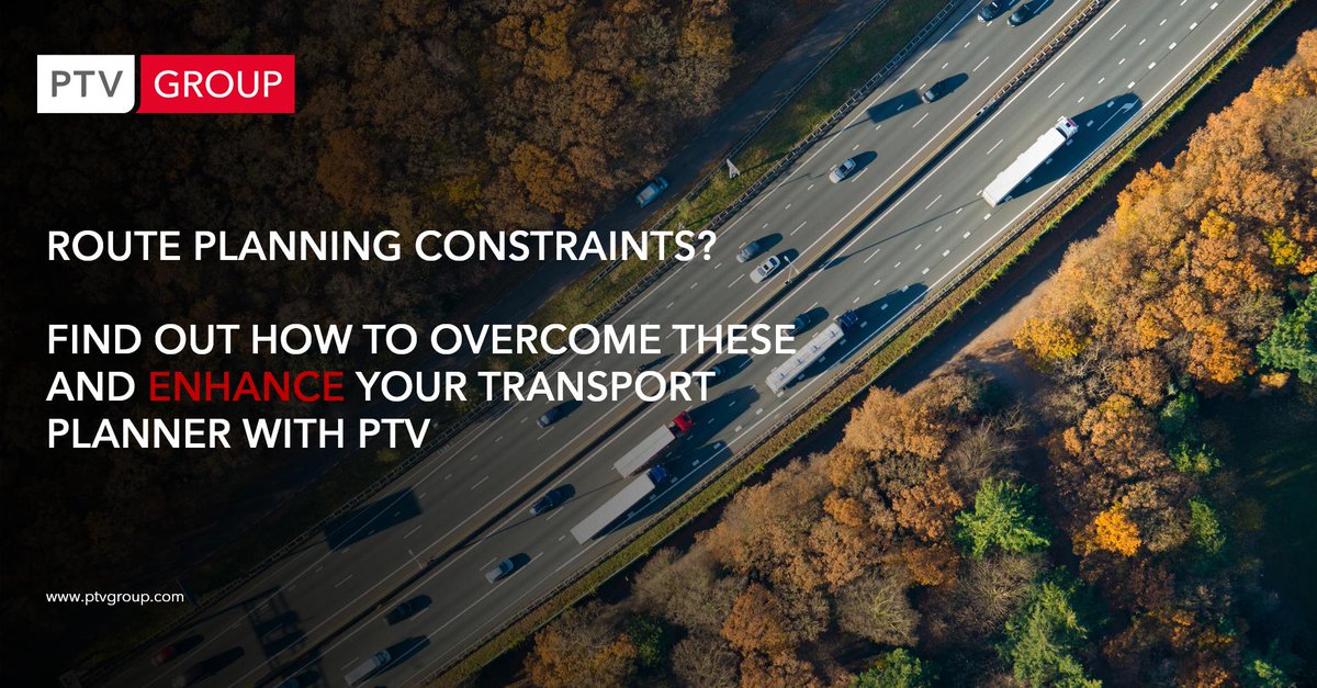 PTV_Group_UK's tweet photo. Want to find out how a route planning system can not only bring multiple benefits to your business but also enhance your transport planner? Click here: https://t.co/flnBMow4EP 

#themindofmovement #ptvgroup #planningtoexecution #transportplanning #routeoptimisation #software https://t.co/I9ctsHggpN