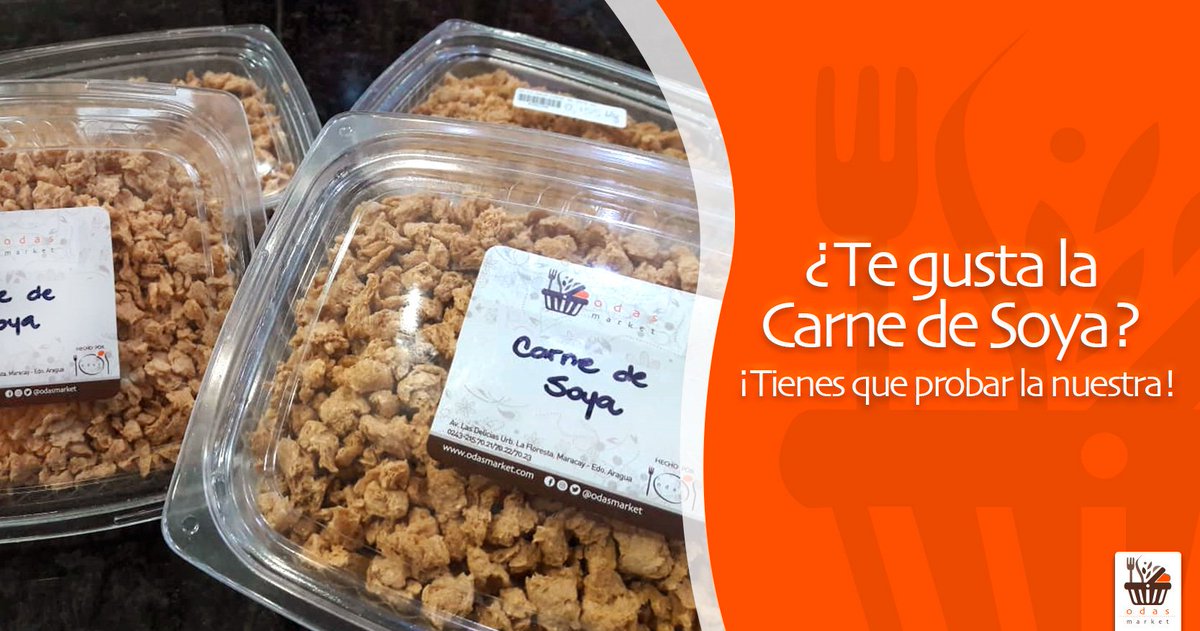 odasmarket's tweet photo. La carne de soya aporta nutrientes, vitaminas y minerales, y la nuestra tiene un toque especial ¿Te animas a probarla? ☺️  #carnedesoya #nutrientes #Vitaminas #minerales #OdasMarket #LaFloresta https://t.co/pxTyNLxVyx