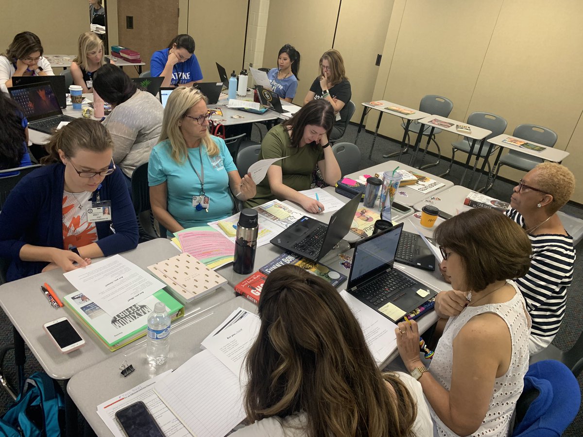 MrJDeLaTorre's tweet photo. @MatzkeElemCFISD 2-5 ELAR Teachers hard at work with professional reading, team building and planning. #1team1dream @CFISD_ELAR2_5 #wildcATTITUDE https://t.co/2Qx0lq05rn