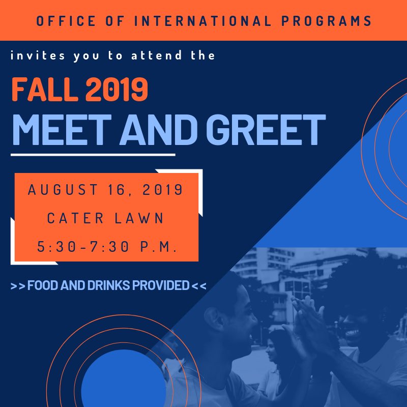 AUIntlPrograms's tweet photo. TODAY >> Calling all @AuburnU international students & scholars. You are invited to join #AUOIP on Cater Lawn this evening from 5:30-7:30 p.m. for FREE food, drinks & fun!
•
We hope to see you there! 🤗🧡
•
#ServicetotheWorld 🌍 https://t.co/VqfnkVWf8O