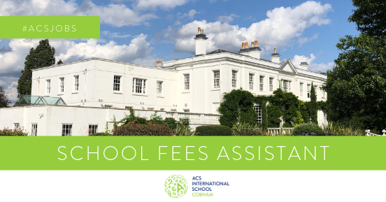 ACSJobsBoard's tweet photo. ACS International Schools are looking for a School Fees Assistant to join our team based in #Cobham. Find out more here:
https://t.co/kaFOX58V50 #creditcontrol #financejobsurrey https://t.co/5PQJKggTSB