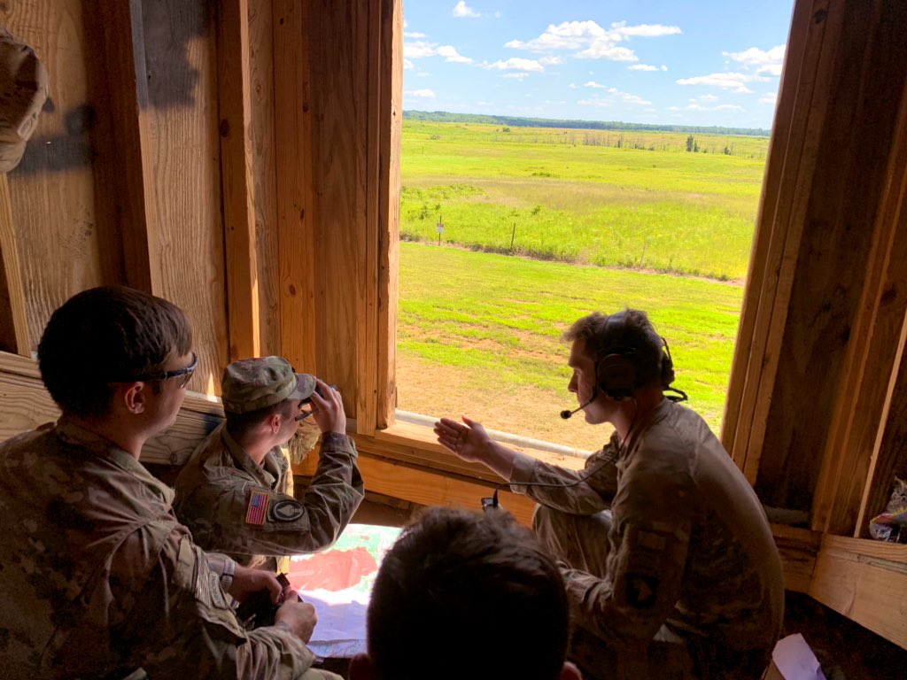 RealIronFires's tweet photo. Iron FiST teamed up with Soldiers from all over the BDE to teach CFF techniques at the OP during CONSKILLS this week. Special thanks to our big brother C BTRY for providing the firepower. @RealCobra6 @TheRakkasans https://t.co/WnZpgOn9Y2