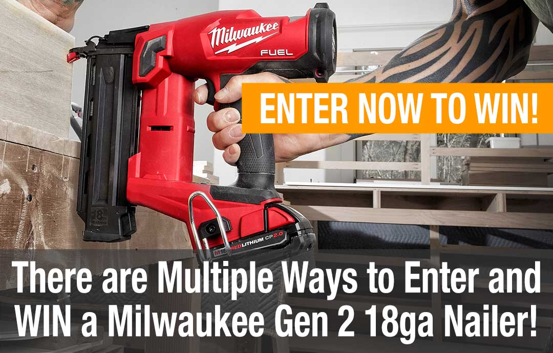 Pro Tool Reviews (@protoolreviews) on Twitter photo Enter to #win a Gen-2 <a href="/MilwaukeeTool/">Milwaukee Tool</a> M18 FUEL 18ga Brad Nailer kit #giveaway at bit.ly/ptrgiveaway Visit the link to earn extra entries!
#tools #toolsofthetrade #construction #carpentry #carpenter #powertools #contractor #milwaukeetool Enter to #win a Gen-2 <a href="/MilwaukeeTool/">Milwaukee Tool</a> M18 FUEL 18ga Brad Nailer kit #giveaway at bit.ly/ptrgiveaway Visit the link to earn extra entries!
#tools #toolsofthetrade #construction #carpentry #carpenter #powertools #contractor #milwaukeetool