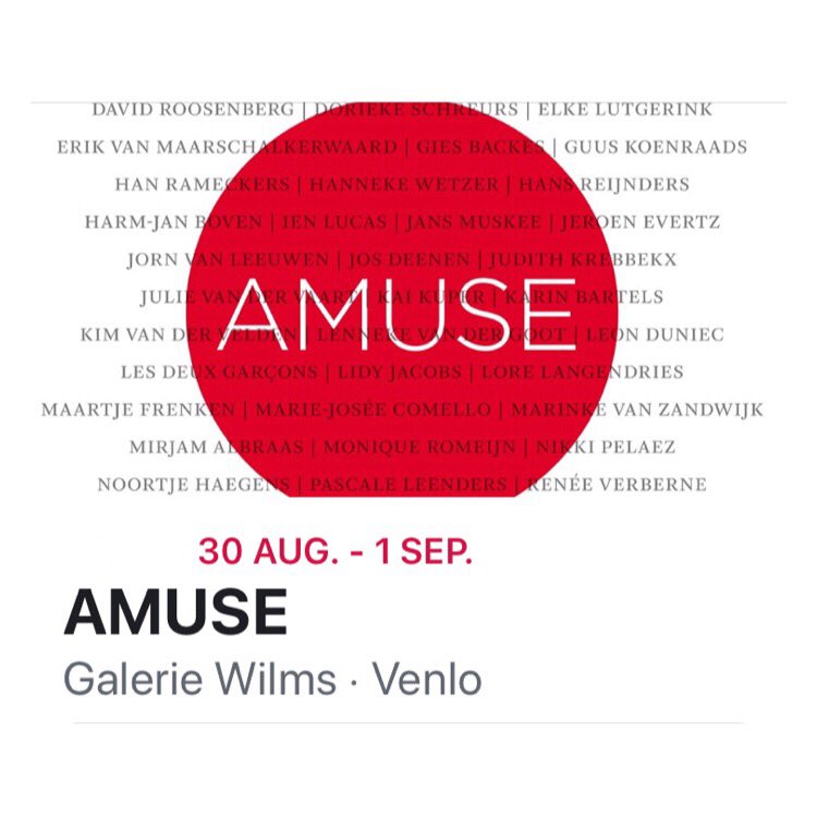 kaikuper's tweet photo. Upcoming show @galeriewilms #amuse #60artistsoneweekend #exhibition #comesee #smallworks #€300 #kleingerecht #hedendaagsekunst #venlo #galeriewilms #museumbommelvandam  #arienaroode #kaikuper https://t.co/HRLrVUQ0rG