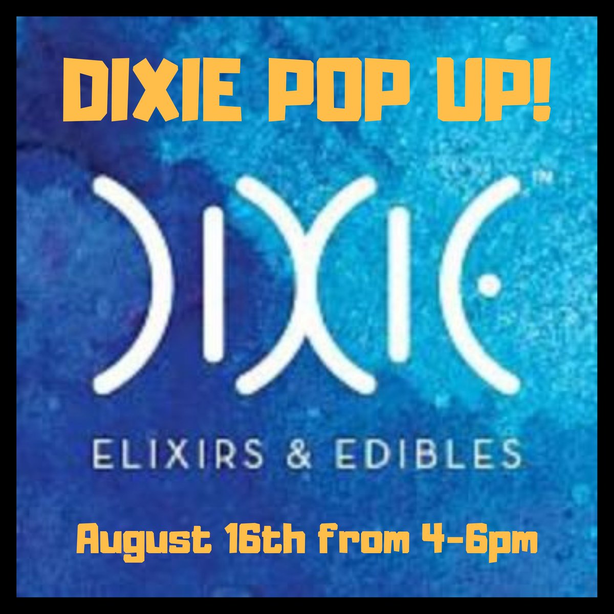 ProhibitionHerb's tweet photo. Today August 16th - Dixie Pop Up from 4-6pm! Medical - Dixie products are 25% off all day!
Recreational - buy any Dixie product and get a 10mg gummy for a penny all day! https://t.co/yq533B3IND