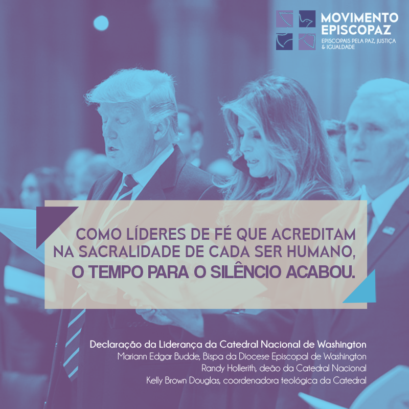 Episcopaz's tweet photo. O tempo do silêncio acabou! Não é normal o estímulo ao ódio! Leia aqui a declaração da Liderança da Catedral Nacional de Washington: https://t.co/yTF2Pxm8Vn

#declaração #dignidade #respeito #movimento #episcopaz #justiçasocial #igrejaanglicana #episcopais #episcopalchurch https://t.co/x9Ga9fnW3m