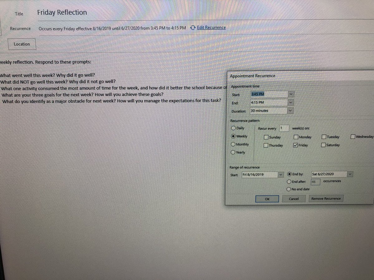 DaveSwankEdD's tweet image. Working on the idea of being an instructional change agent. My Friday Reflection time is on my calendar. @adamddrummond #way15 #LeadChangeEd #leadered #aodl