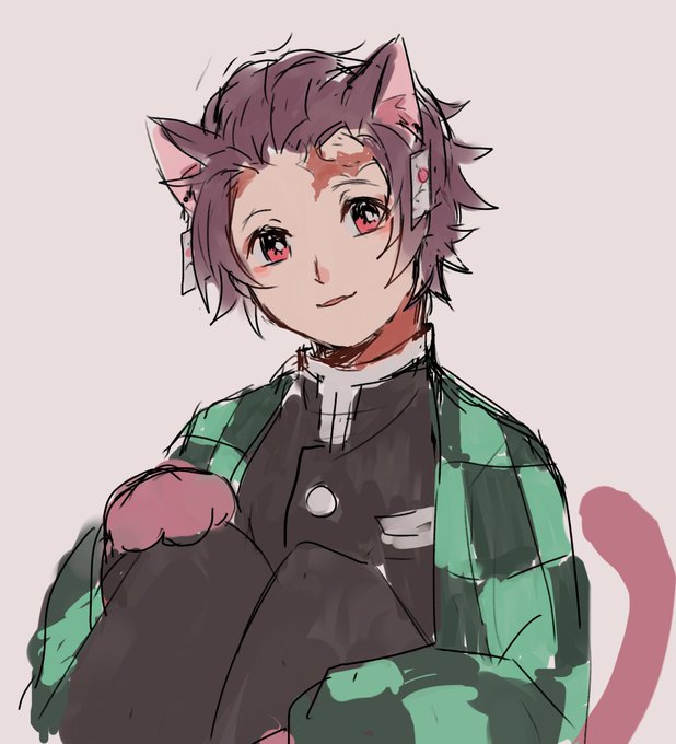 earl niel villenoさんがTwitterに投稿した竈門炭治郎(鬼滅の刃)のイラスト。