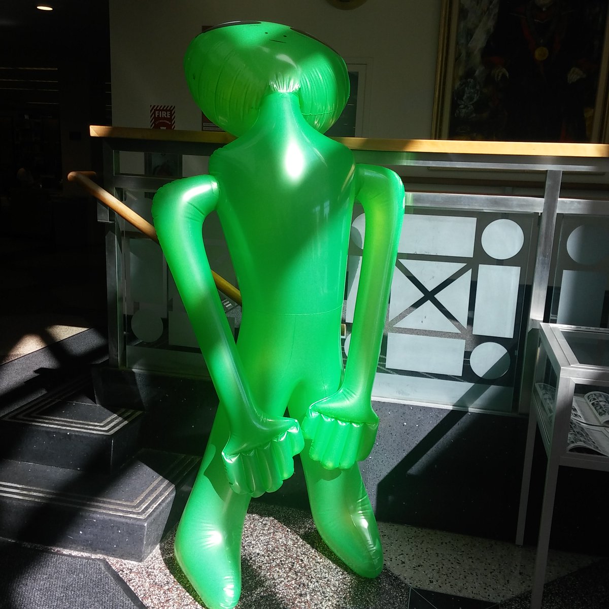 macphaidin_lib's tweet photo. Happy Friday! #Libralien is sunning himself in the lobby entrance to the #Library. Have a great weekend. Keep cool! #stonehilllibrary #macphaidinlibrary https://t.co/pnxhFu4zRs