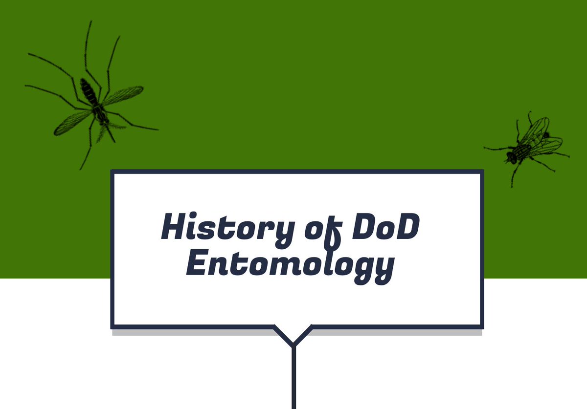afpmb's tweet photo. A Brief History of DoD Entomology with information from: Adams, J. (1992). Insect Potpourri: Adventures in Entomology. The Sandhill Crane Press, Inc. #afpmb #afpmbhistory https://t.co/cJ5VkNerOJ
