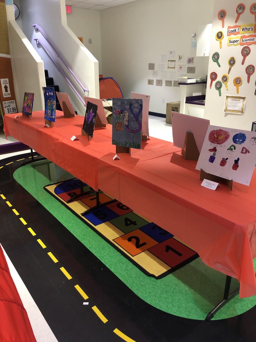 SusanRace1's tweet photo. The After Schoolers @TLEStallings  showcased their creativity through their own art exhibit. #creativity #artexhibit @TheLearningExp https://t.co/HlbtaEjyss