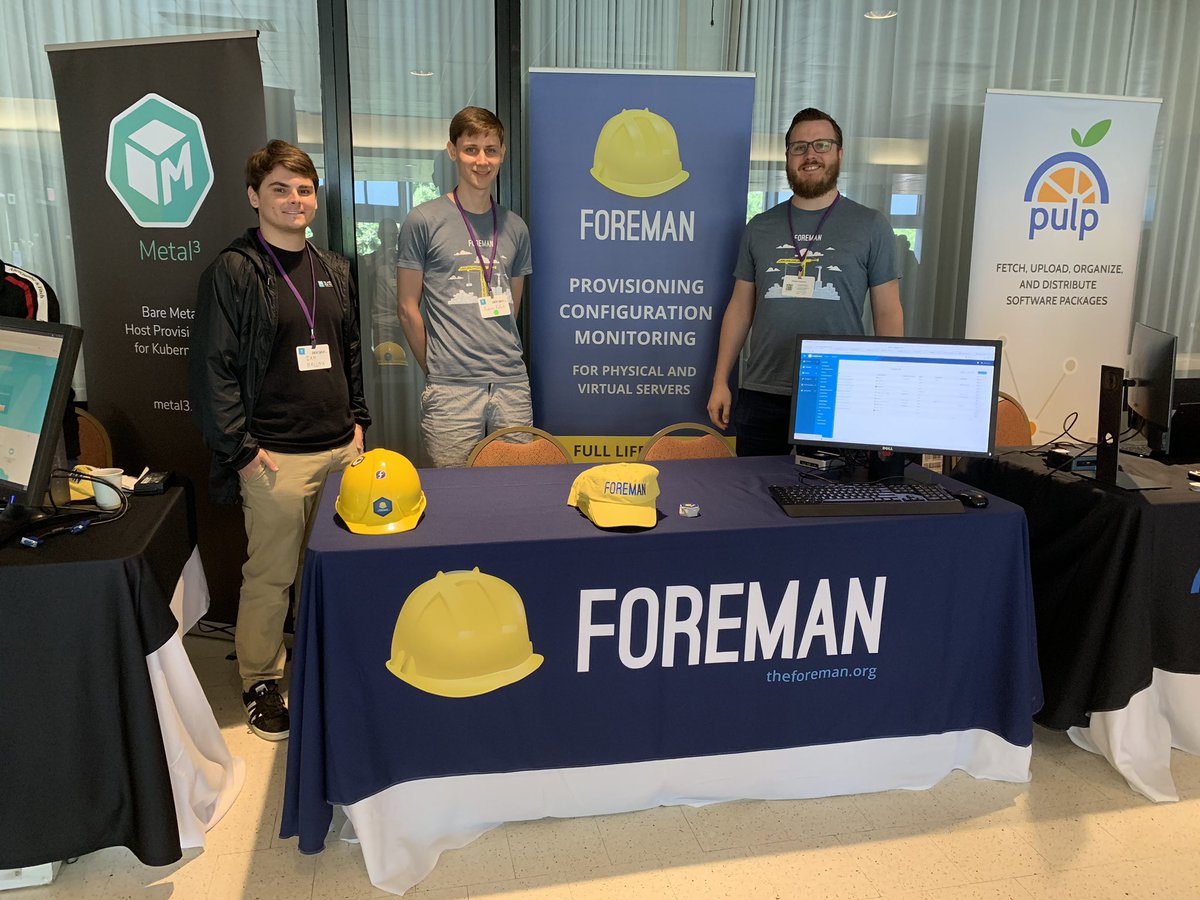 jmitsch's tweet photo. At the @ForemanProject booth at @devconf_us come visit! https://t.co/fGDiLAALKt