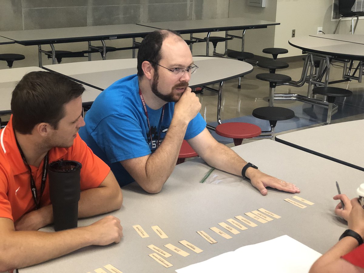 SeniorRamFam's tweet photo. District wide science collaboration going on in Our House today...work to get better for Our students. #TeamDCSD #nextlevelrams @dbqschools https://t.co/IAE8s5tDxc