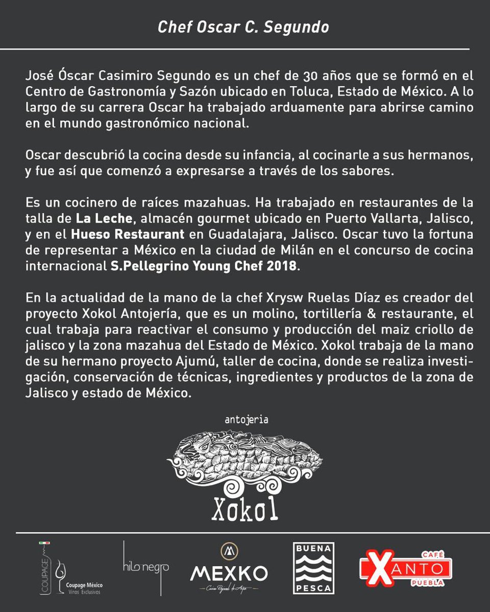 SECTURTlaxcala's tweet photo. "7to Menú Degustación" Restarurante #Mexko
📅 13 de septiembre
⏰ 19:00 horas
🎫 Preventa $980.00
📌 Centro vacacional la Trinidad, Santacruz #Tlaxcala
Reserva a los teléfonos:
📞 246 461 1368, 553 675 5536
#VisitaTlaxcala #Tlaxcala500Años
@SECTUR_mx @asetur_mx @FoodandTravelMX https://t.co/4ui6J5mLD5