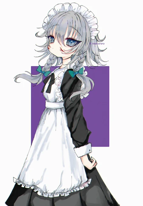 咲夜+20分
#深夜の真剣お絵描き60分一本勝負 