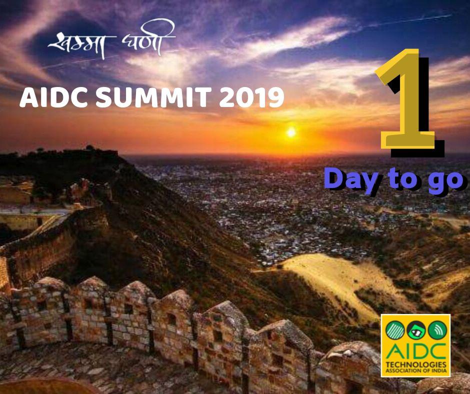 AIDCTech's tweet photo. Hoping your Bags are packed as only 1 day to go for the Summit at JW Marriott, Jaipur

Share with your Friends!!

#TechMeThere #AIDCTech #AIDCSummit2019 #JWMarriott #Jaipur #India #Summit2019 #Technology #1Day https://t.co/97J6V14j1z