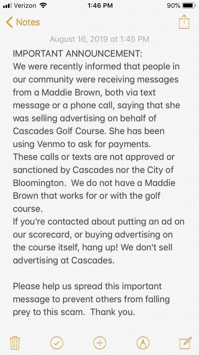 Please Read.  This is a Scam