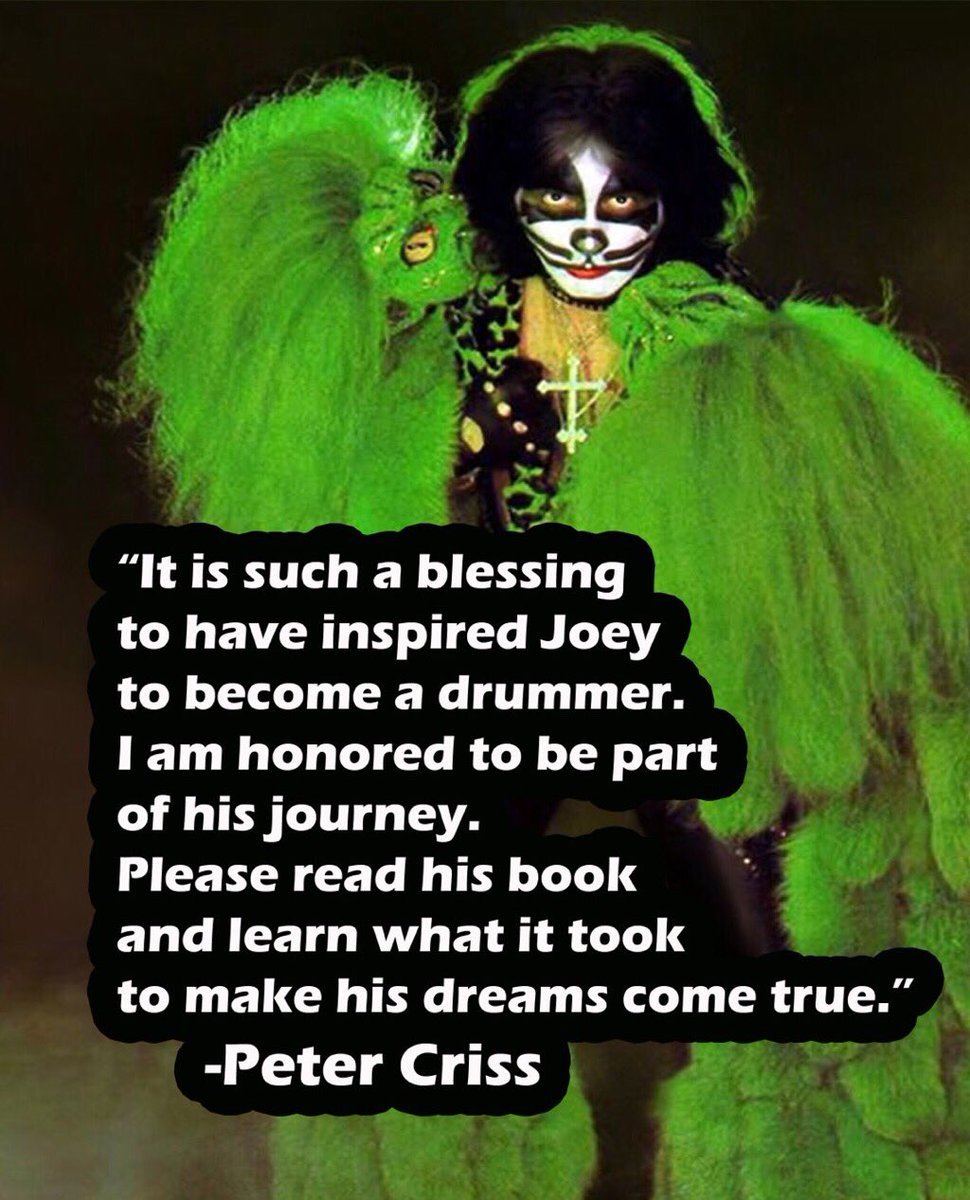 JoeyCassata's tweet photo. The one and only @PeterCriss of @kiss endorsing my book START WITH A DREAM
Available now on @Amazon & @BNBuzz https://t.co/T6QBWUfkKZ
#StartWithADream https://t.co/RDT5joQq2c
