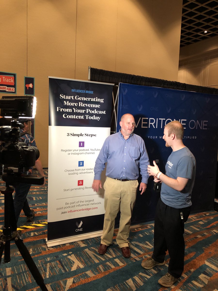 VeritoneOne's tweet photo. We've had an amazing week here at Podcast Movement 2019!

Here are some images of the speaking panels we were on and ofthe successful kick-off of our Influencer Bridge program .

#podcastmovement #veritoneone #influencerbridge https://t.co/TbNWoSvY9w