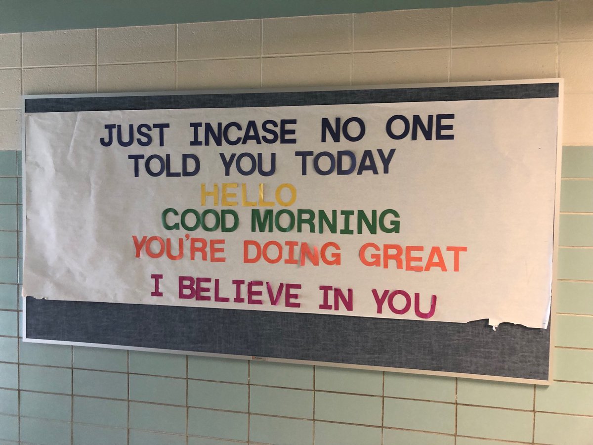 ❤️this message in the hallway ⁦<a href="/GracemorNKC/">Gracemor Elementary Lions</a>⁩