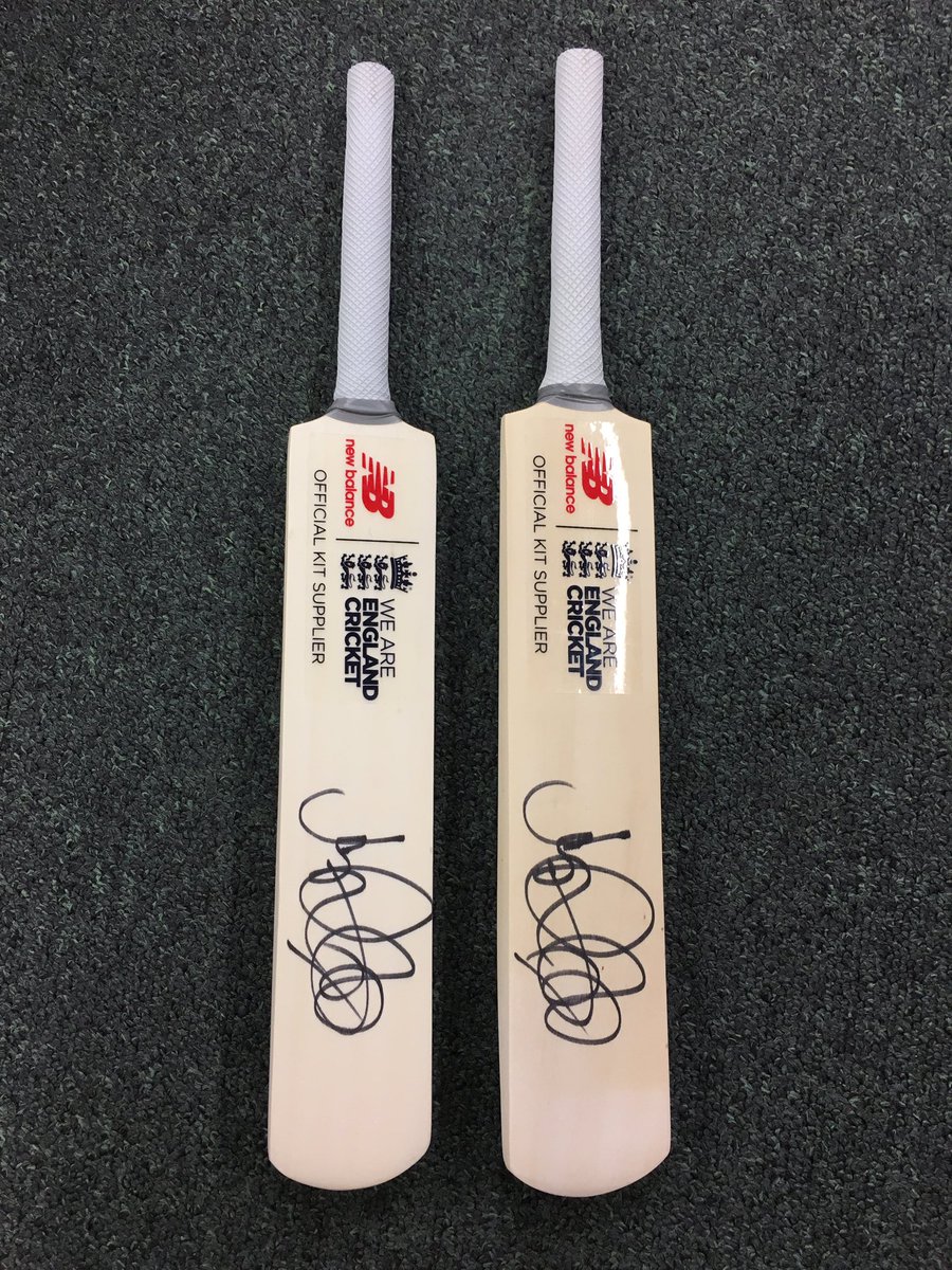 COMPETITION TIME - We have 2 Joe Root signed mini bats to give away. Simply follow us and re tweet to have a chance of winning. The draw will take place next Friday. #Goodluck #ashes