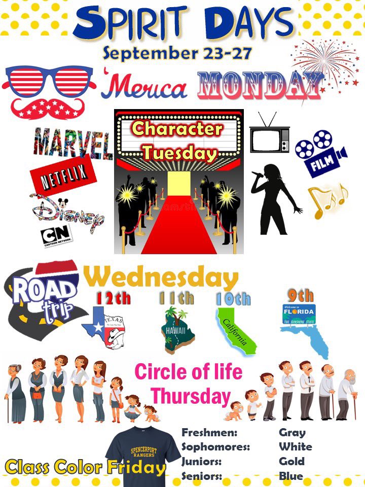 SHSstuGO's tweet photo. Plenty of time to get your outfits ready!!!! #SHSHomecoming2019 https://t.co/2g1m8ljS0J