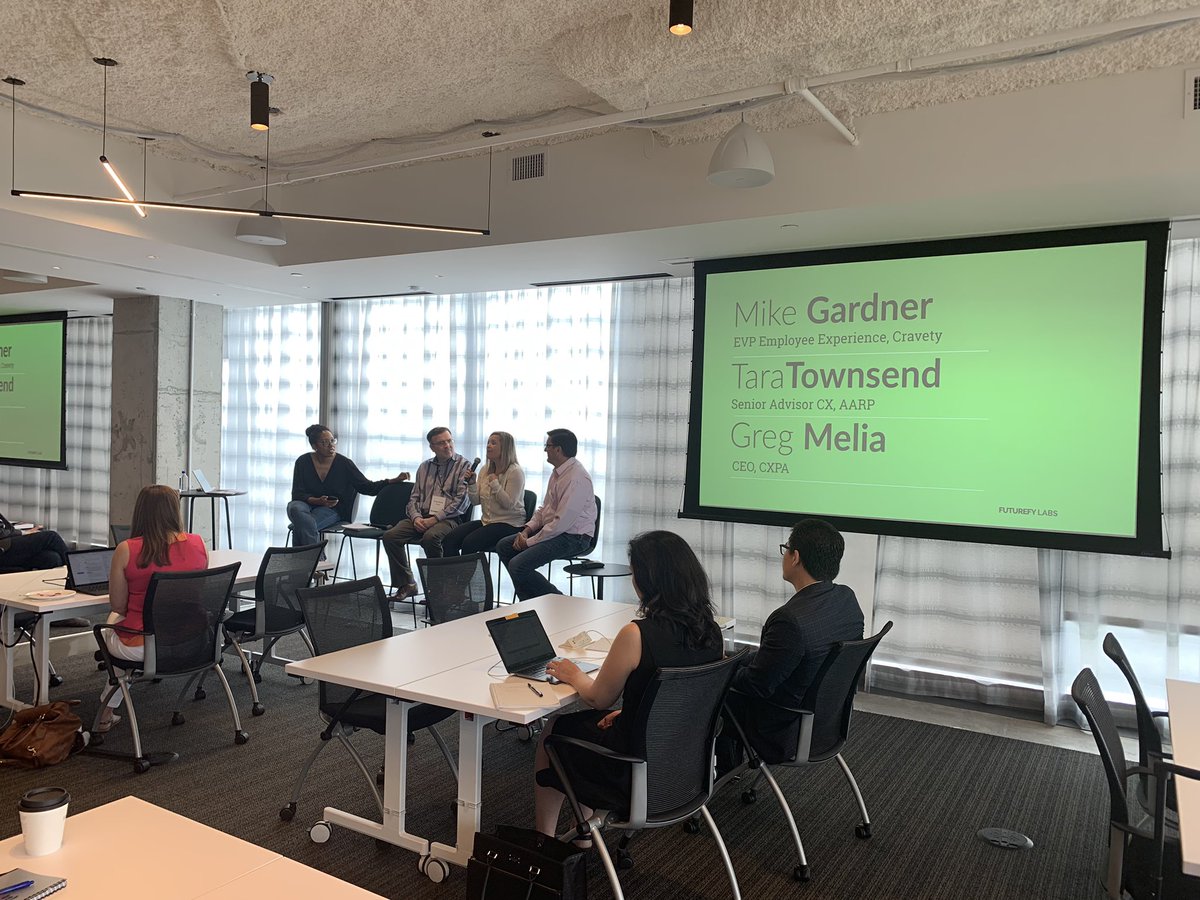 Inspired at the #FuturefyLabs Return on Creativity: Return on Future at <a href="/Convene/">Convene</a> Arlington.  “Employee experience is directly tied to customer experience.” What are you doing today to intentionally improve both EX + CX?? <a href="/thinkinghire/">Mike Gardner</a> <a href="/gmeliaCAE/">Greg Melia, CAE</a> <a href="/itscomplicated/">Charlie Oliver</a> <a href="/gregkihlstrom/">Greg Kihlström</a>