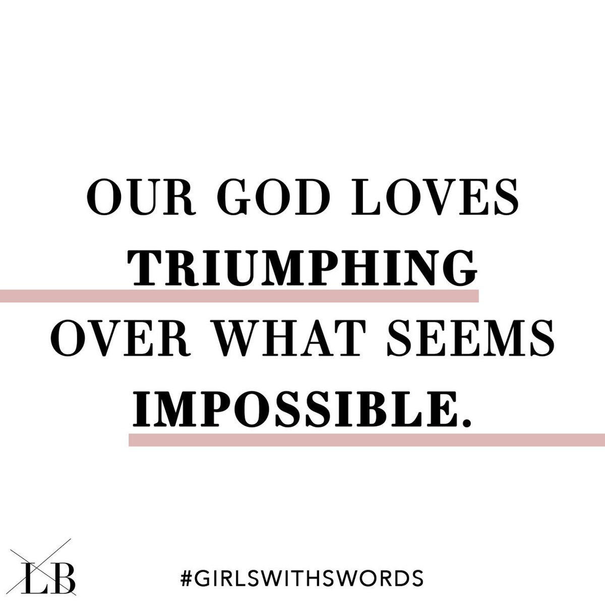 LisaBevere's tweet photo. Our God loves TRIUMPHING over what seems IMPOSSIBLE. #GirlsWithSwords https://t.co/URCUpNYyId