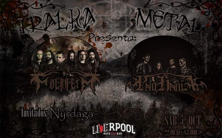 Folkheim's tweet image. Excelente noticia confirmada nueva fecha en #Talca
Junto a nuestros amigos de #paghania El 5 de octubre en #Liverpoolbar 🤟😆🤟