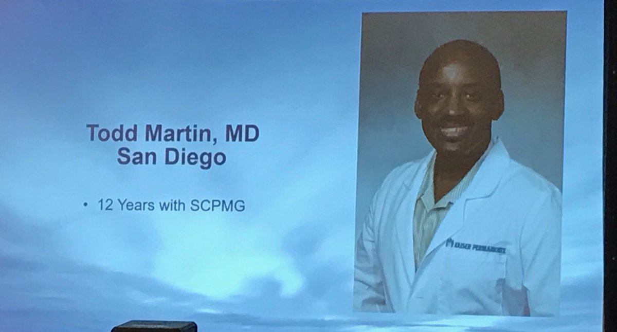 IrmaLugo12's tweet photo. 2019 Family Medicine Physician of the Year! Congratulations Dr. Todd Martin! #QualityLeader #OurKP @KPSanDiego https://t.co/4YLvYACCpo