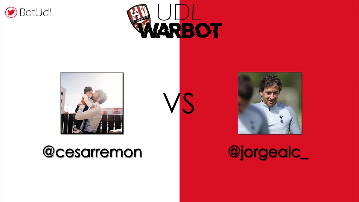 BotUdl's tweet photo. En media hora tendremos el enfrentamiento final, @cesarremon vs @jorgealc_ frente a frente. Solo puede quedar uno. https://t.co/b90gHnGkFk