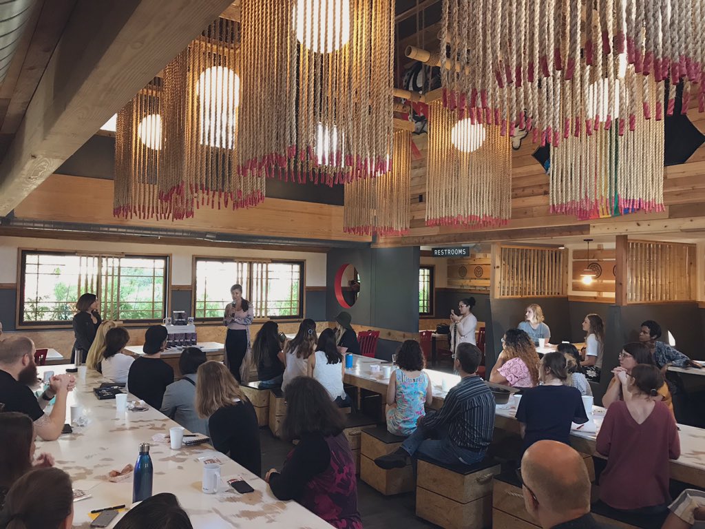 ShearCreativity's tweet image. “Justice is up to just us.” Talking social impact, conscious leadership and cognitive bias with @SaharPaz and @cm_hou is our kind of morning. #CMjustice #creativemornings