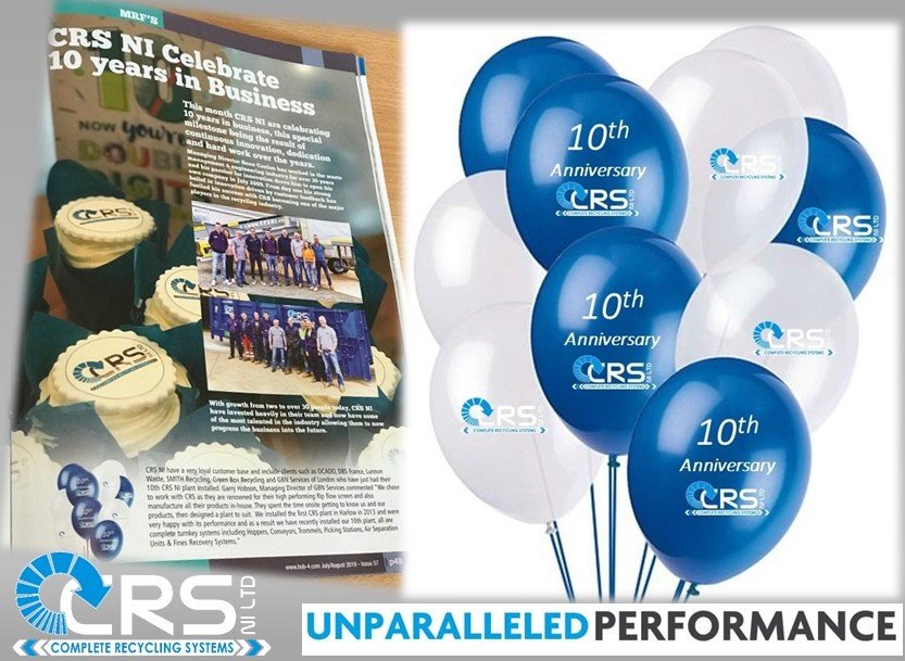 CRSNILTD's tweet photo. Celebrating 10 Years in Business! Click on the link to see our full story https://t.co/IJ92BRtwPk #anniversary #recycling #celebrating https://t.co/ilEQWzJV9B