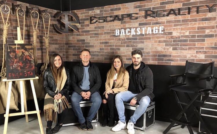 escrealityMANC's tweet photo. A cheeky visit from @NikkiSanderson and co! #HappyBirthdayEscapeReality https://t.co/Ybkxd8lPXi