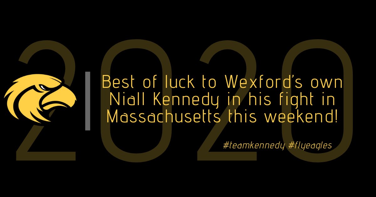 WexfordEagles's tweet photo. Best of luck this weekend Bas! Go get it @niallbaskennedy ๐ฅ #champ #teamkennedy #teamjango #mj #forbilly #flyeagles https://t.co/V5mlAbN2LD