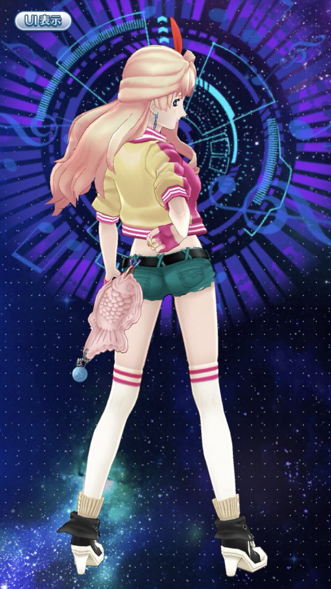 アンチノミー解放できた ハーフアップかわいい たい焼きもブーティも可愛い 拡大 てらだのイラスト