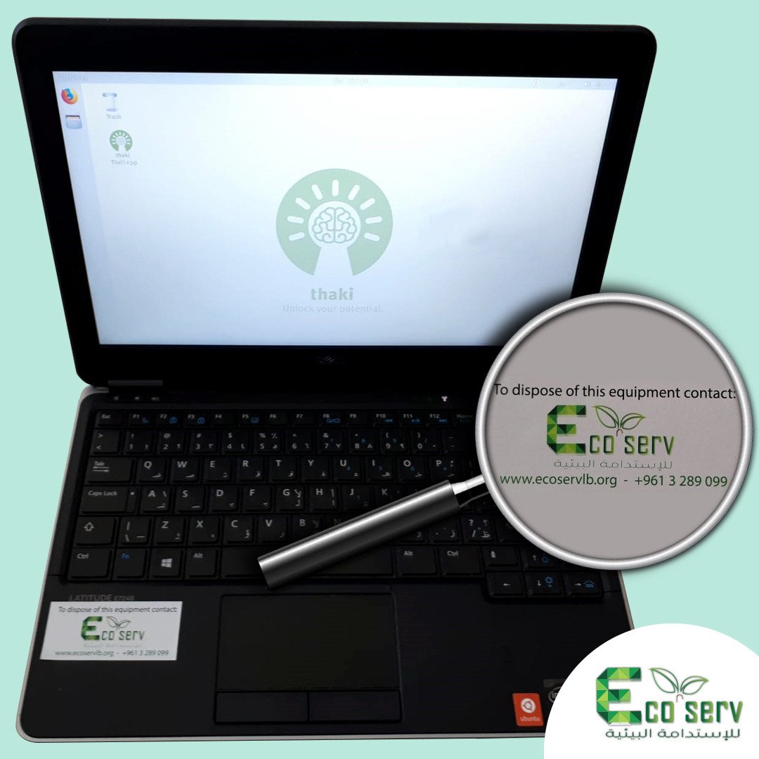 ecoservlb's tweet photo. Ecoserv supports Thaki work with refugee and vulnerable communities by providing proper and environmentally safe laptop and other used electronic equipment disposal https://t.co/pwEE4Ys2tj