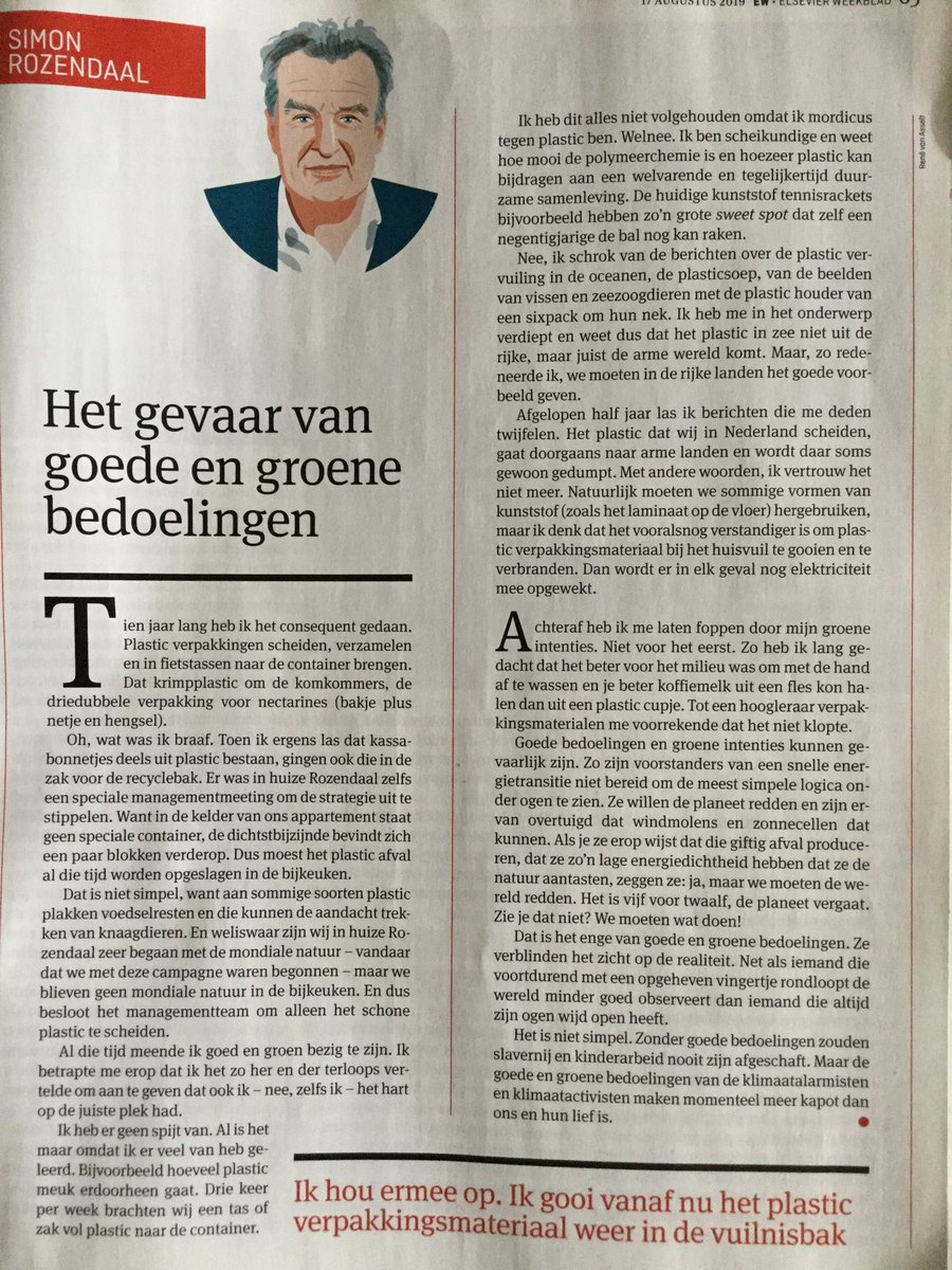 Wijze woorden van ⁦<a href="/Simon_Rozendaal/">Simon Rozendaal</a>⁩ in ⁦<a href="/ewmagazinenl/">EW</a>⁩...