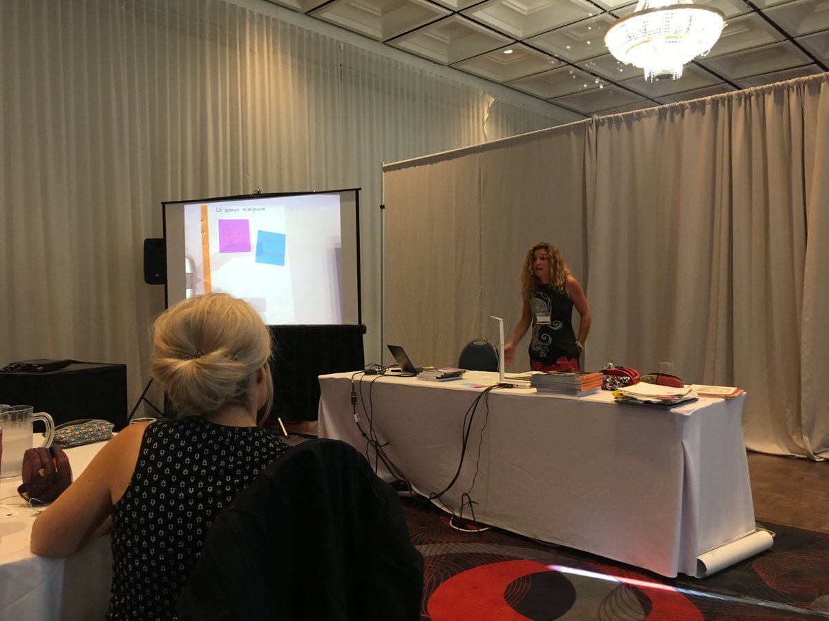 Opportunité enrichissante: participer à un atelier de discussion et d'échange sur les ateliers d'écriture avec Martine Arpin, co-fondatrice du site des ateliers d'écriture et de lecture au primaire. <a href="/PedagoFest/">Congrès Pédago Fest</a> #littératiececce