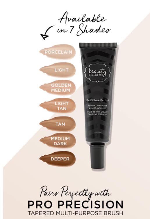 AloettewithAmy's tweet photo. Our NEW Picture Perfect Liquid Foundation is Here!! 🥰 
#aloette #demimatte #liquidfoundation #porcelain #light #goldenmedium #lighttan #tan #mediumdark #deeper #aloettecosmetics #cleanneauty https://t.co/bIchlE1Suz