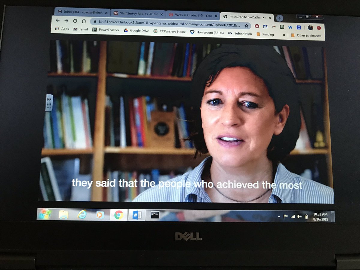VBaxter4th's tweet photo. My class met Jo Boaler (via Week of Inspirational Math) today. She’s amazing.  I have learned a lot from her &amp; we are do a lot of her activities.  #ignitedd205 #fieldfalcons #welovemath #D205math @joboaler https://t.co/w2FGaw7pax
