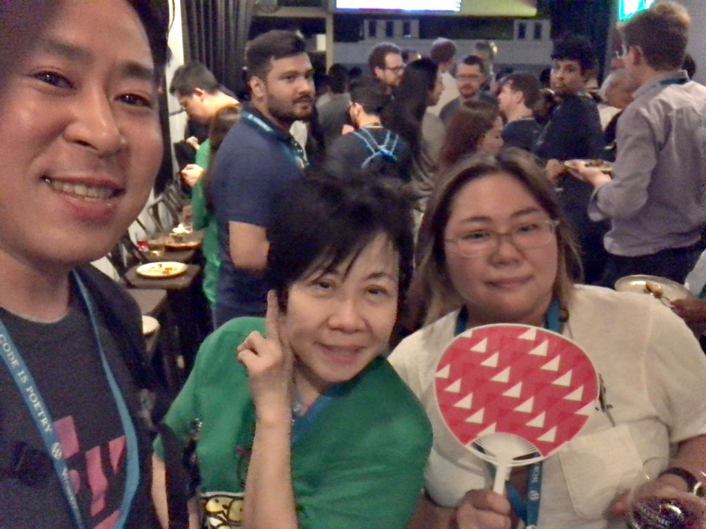 GetShifter's tweet photo. Happy after party in Singapore 🇸🇬 We had lots of conversations about next event! Thank you for arranging the event, and see you tomorrow! @wordcampsg #WordCampSG #WCSG #Getshifter #JP_Getshifter https://t.co/EZ9TT4K1wb
