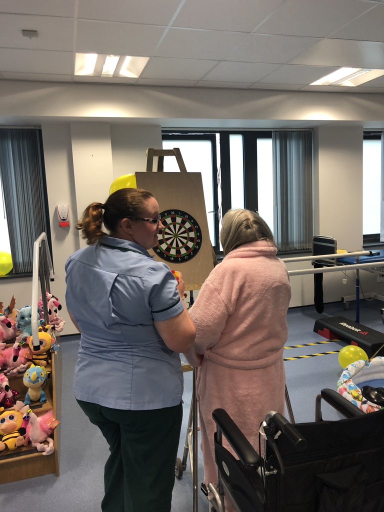 Great day in #ygc #acutetherapies We held a carnival for patients with activities to promote movement and engage patients in functional activities to help them get #homefirst