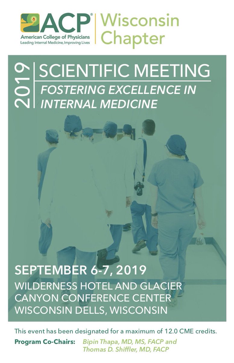 Come see Kavita Poddar, PhD, RD, CD present ‘Mediterranean Diet, Low Fat Diet, Low Carb Diet, Ketogenic Diet and Other Diets’ at the 2019 ACP-WI Annual Meeting #ACPWIAM2019 in the Wisconsin Dells. Interested in attending? Learn more here: https://t.co/gGx2qSbqo0 https://t.co/Ljz9Ea3Ed6