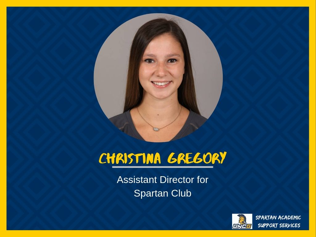 UNCG_SASS's tweet photo. It is always wonderful to see an alum continue their journey within the Spartan family. ICYMI c/o'19 @UNCGVB grad @cmgregory04 is our newly appointed Assistant Director for @UNCGSpartanClub! #SpartanSuccess #Spartan4eva https://t.co/hSU8lmsFCW