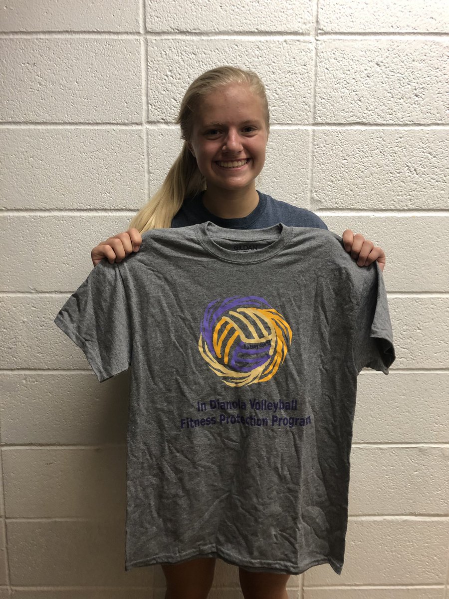 Indian_VB's tweet photo. Congratulations to Julie, Ella, Emma, Kate, Lauren &amp; Carmen for earning strength/conditioning Tshirts this summer! #stongHER https://t.co/GjNj7V49tl